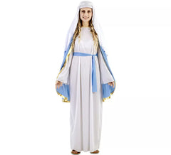 Disfraz de Virgen María con capa para mujer