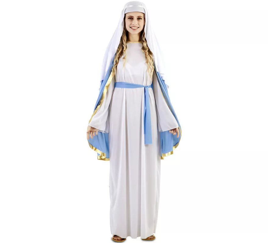 Translation missing: es.Disfraz de Virgen María con capa para mujer