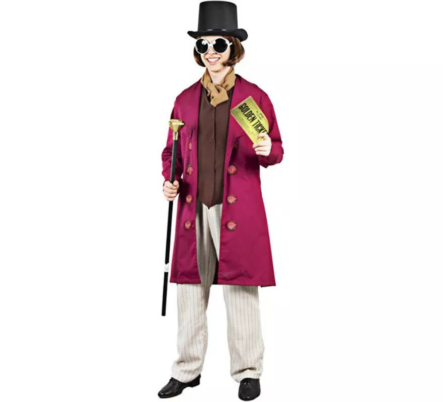 Translation missing: es.Disfraz de Willy Wonka para hombre