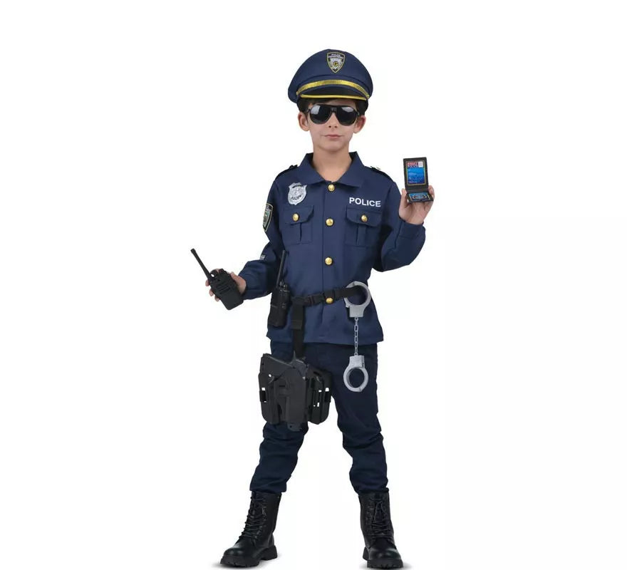 Translation missing: es.Disfraz de Yo Quiero Ser Policía con walkie-talkie para niños