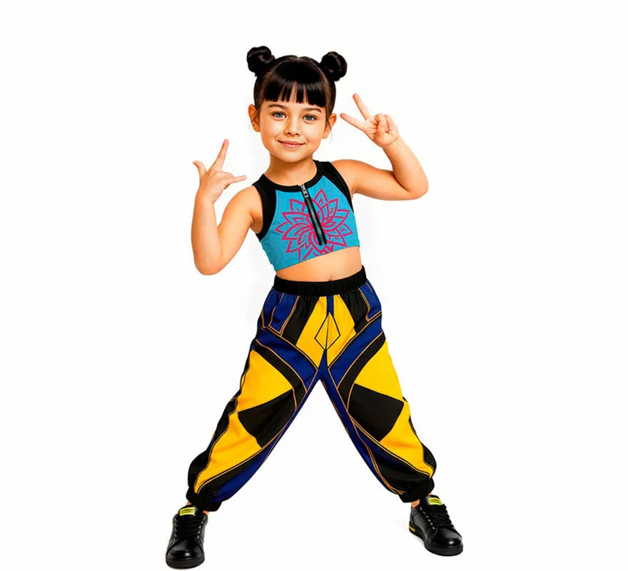 Translation missing: es.Disfraz de Cantante K-Pop lotus classic para niña