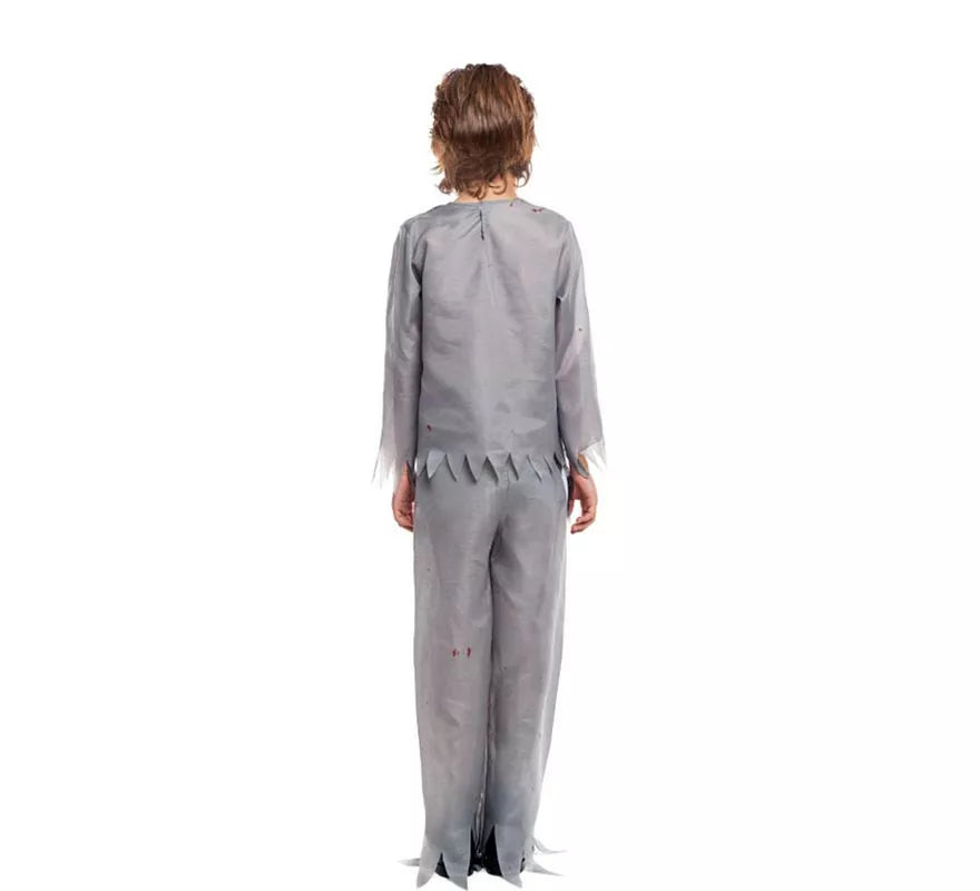 Translation missing: es.Disfraz de Zombie Colegial Gris para niño