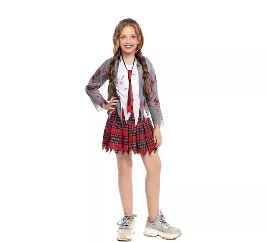 Translation missing: es.Disfraz de Zombie Colegiala para niña