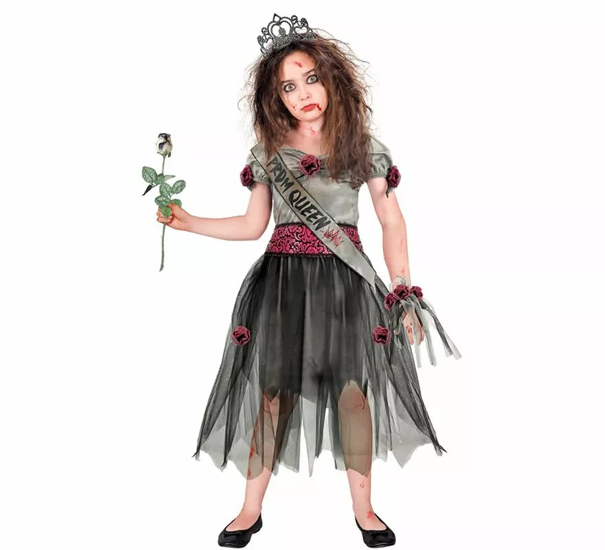 Disfraz de Zombie de Baile Graduación para niña