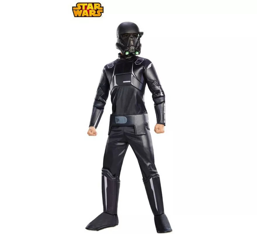 Translation missing: es.Disfraz Death Trooper Negro Premium de Star Wars para niño