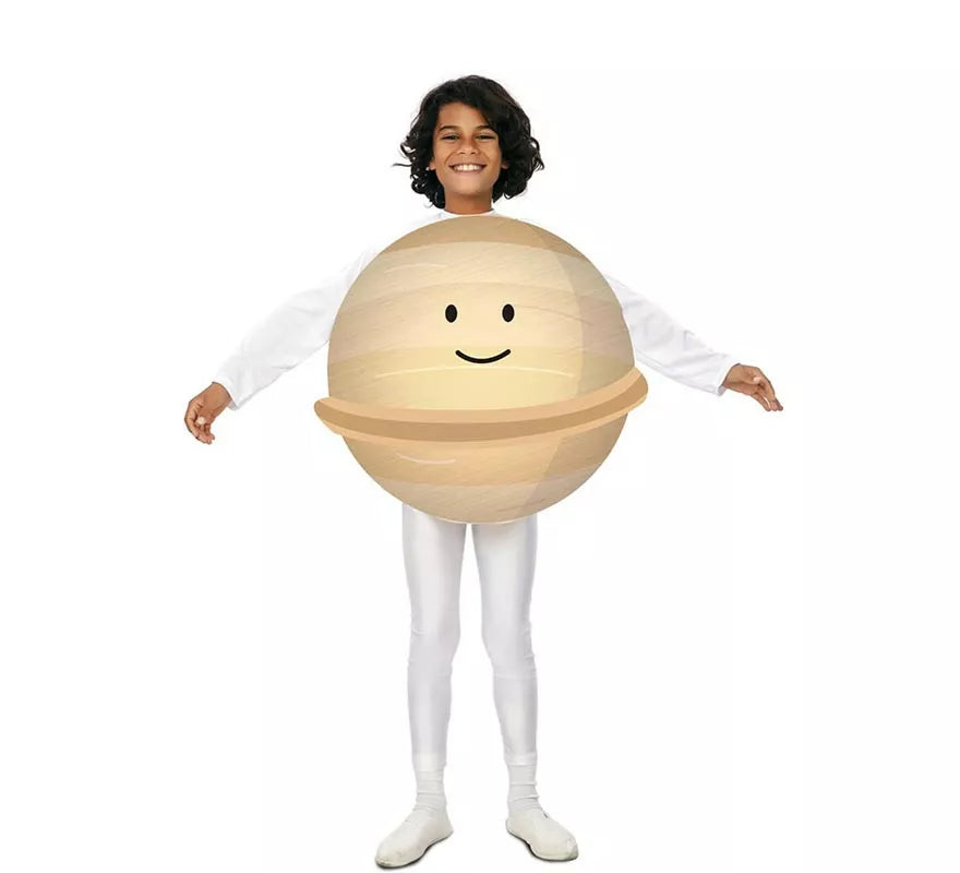 Translation missing: es.Disfraz del Planeta Júpiter Sonriente beige para niño