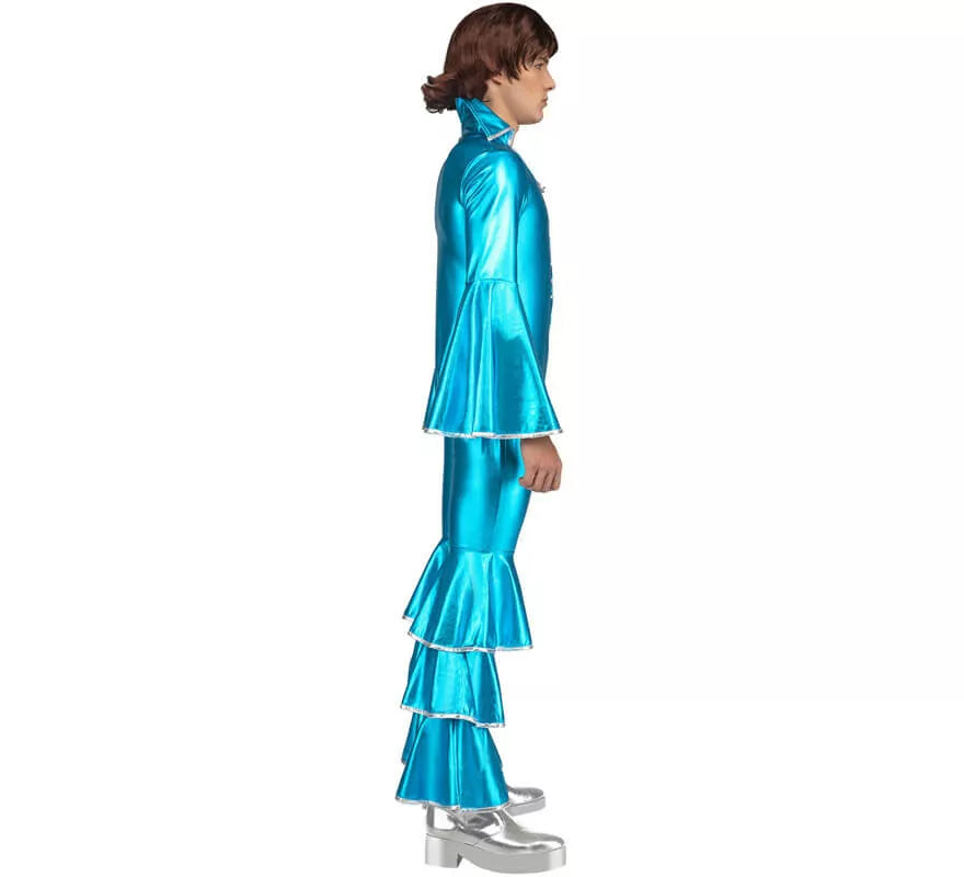 Translation missing: es.Disfraz Disco Azul Turquesa para hombre