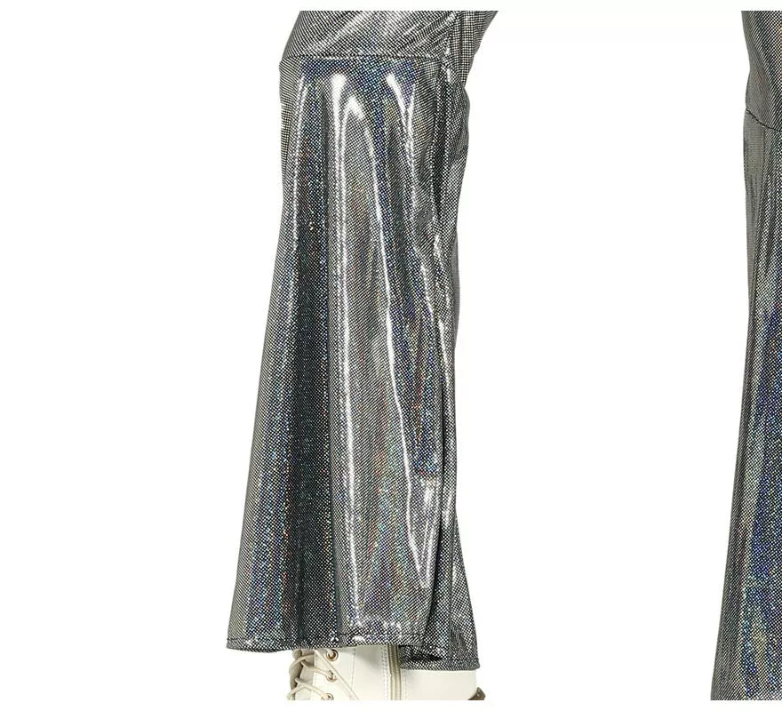 Disfraz Disco Plateado para mujer