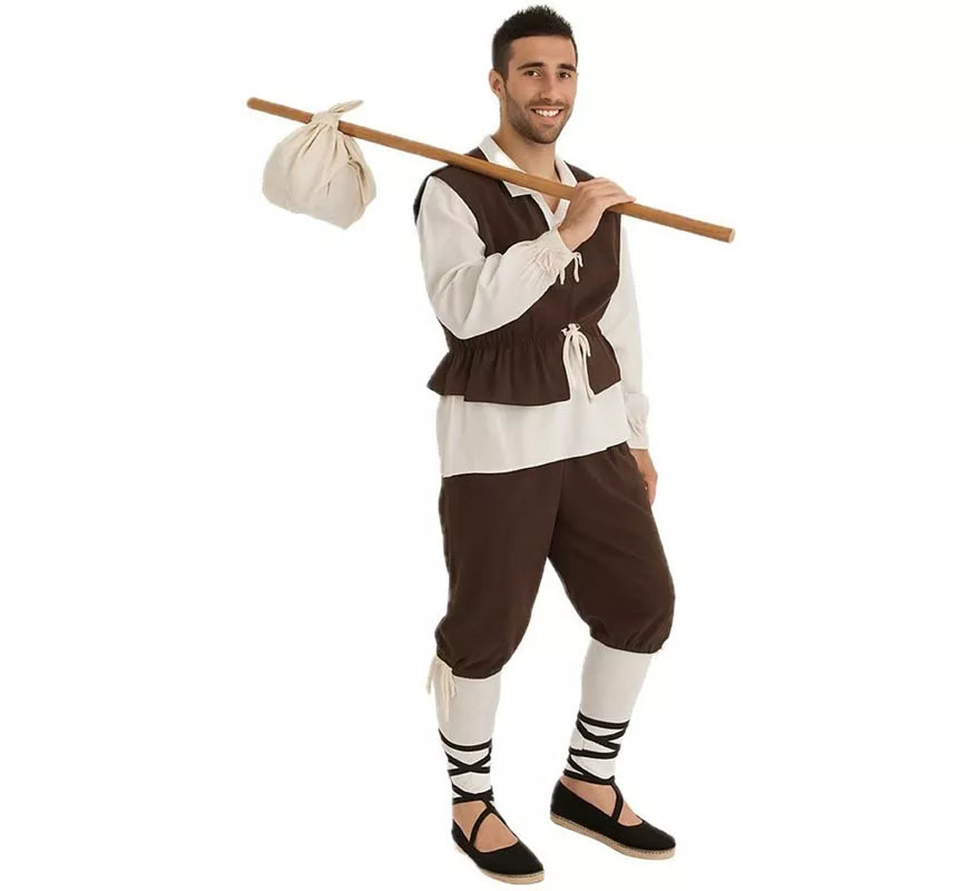 Translation missing: es.Disfraz Escudero o Campesino Medieval para hombre
