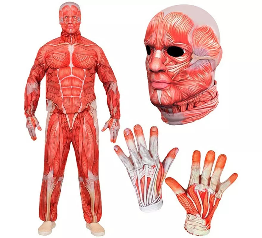 Translation missing: es.Disfraz Express de Anatómico con Músculos para hombre