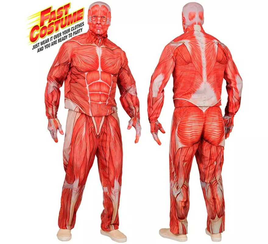 Translation missing: es.Disfraz Express de Anatómico con Músculos para hombre