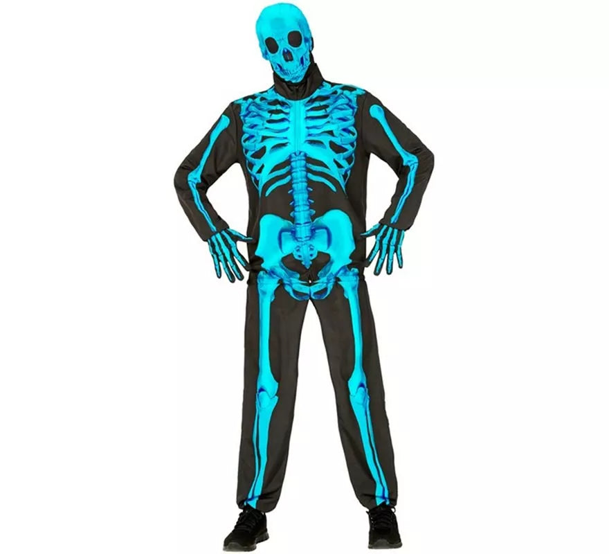 Translation missing: es.Disfraz Express de Esqueleto Fluorescente para hombre