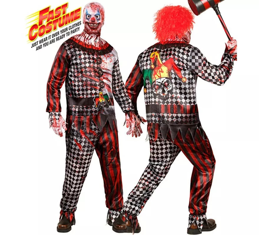 Translation missing: es.Disfraz Express de Payaso Malvado para hombre