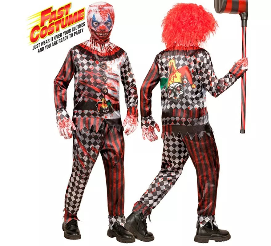 Translation missing: es.Disfraz Express de Payaso Malvado para niño