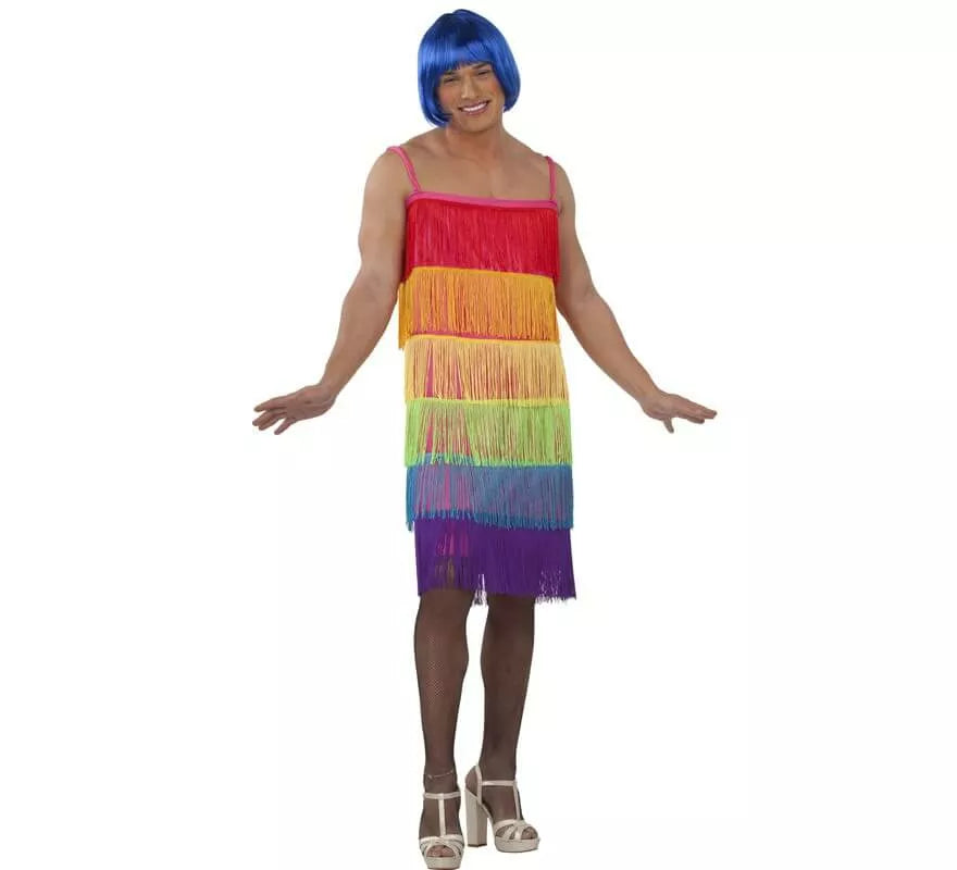 Translation missing: es.Disfraz Flapper con Flecos Orgullo LGBT para hombre