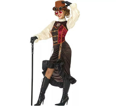Disfraz Marrón Steampunk para mujer