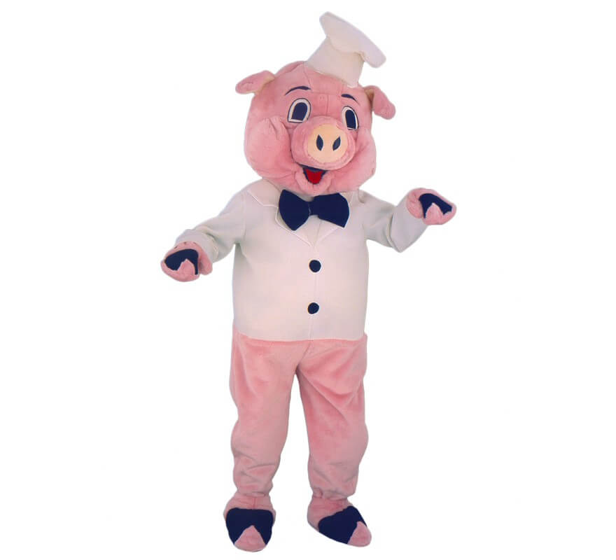 Translation missing: es.Disfraz Mascota Cerdito Cocinero para adultos