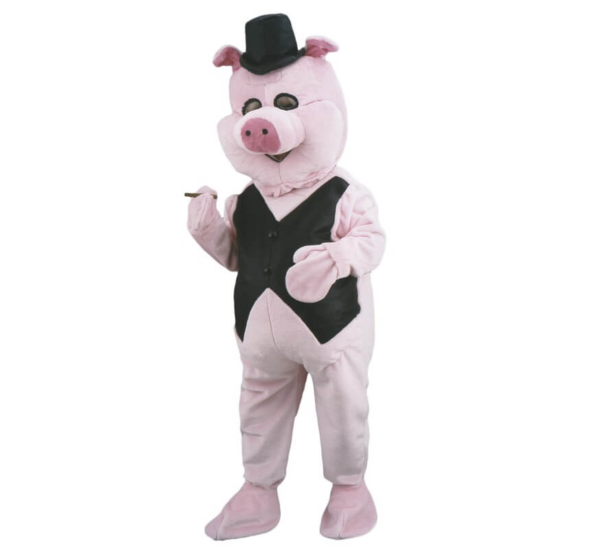 Translation missing: es.Disfraz Mascota Cerdito elegante para adultos