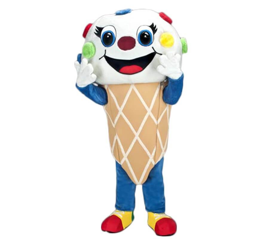 Translation missing: es.Disfraz Mascota Cucurucho de Helado para adultos
