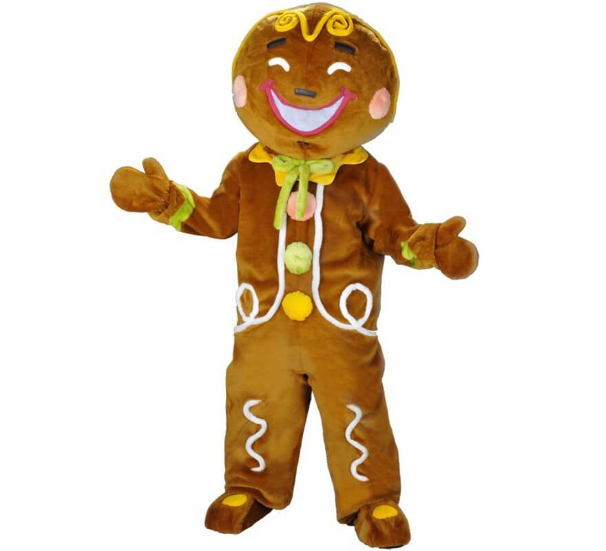 Translation missing: es.Disfraz Mascota Muñeco Galleta de Jengibre para adultos