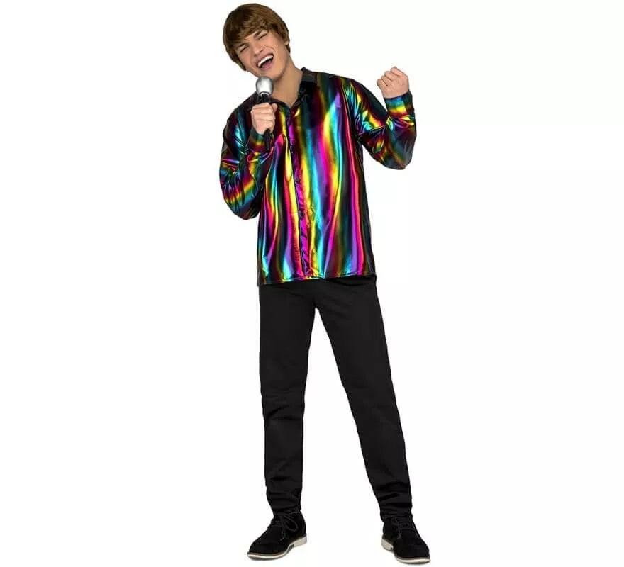 Translation missing: es.Disfraz o Camisa Disco multicolor para hombre