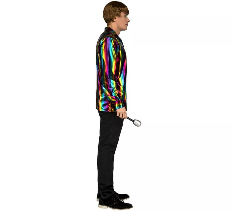 Translation missing: es.Disfraz o Camisa Disco multicolor para hombre