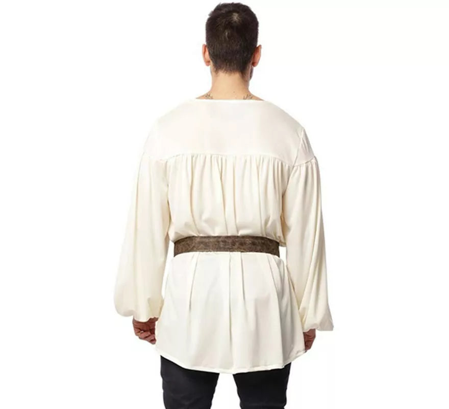 Translation missing: es.Disfraz o Camisa Medieval con cinturón para hombre