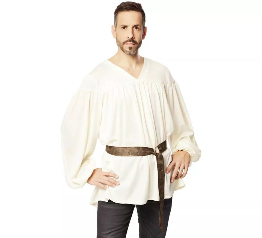 Translation missing: es.Disfraz o Camisa Medieval con cinturón para hombre