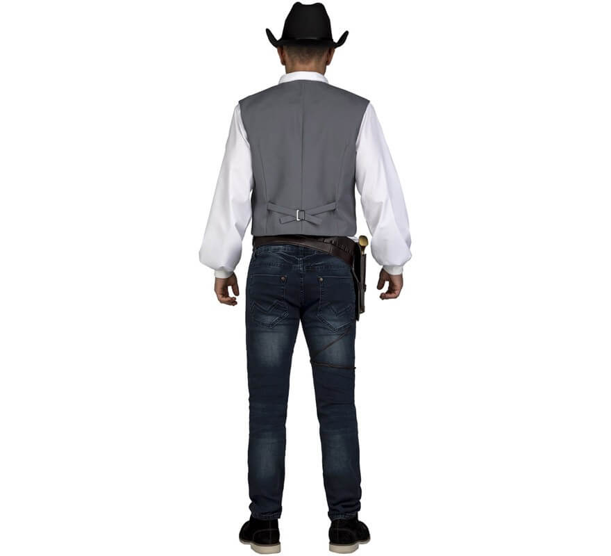 Translation missing: es.Chaleco Gris de Vaquero para hombre