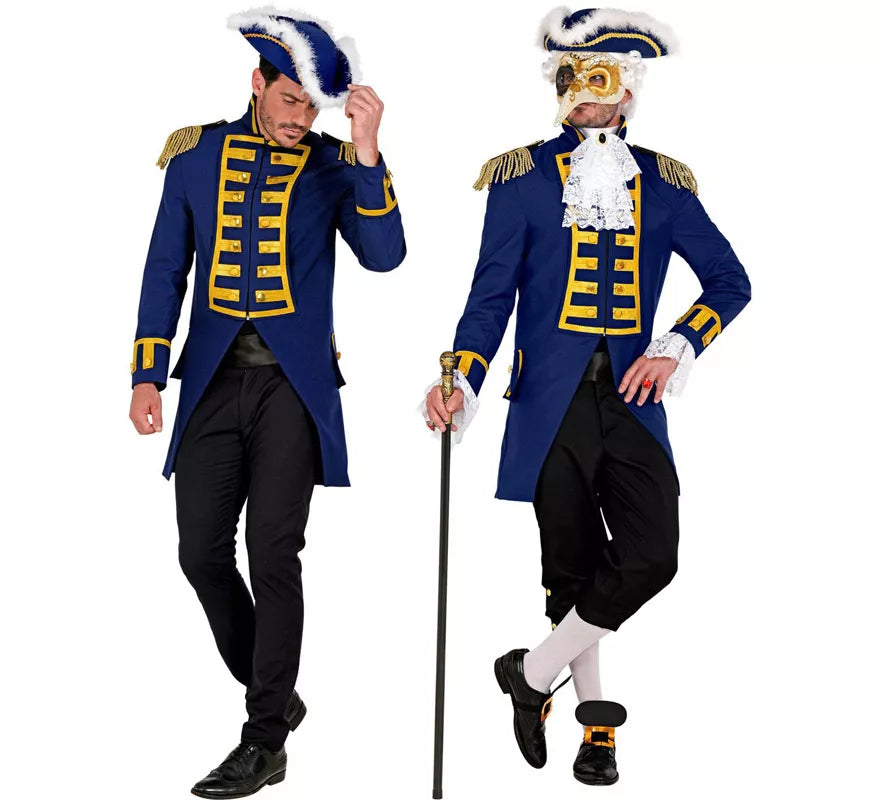 Translation missing: es.Disfraz o Chaqueta de Frac Blue Parade para hombre