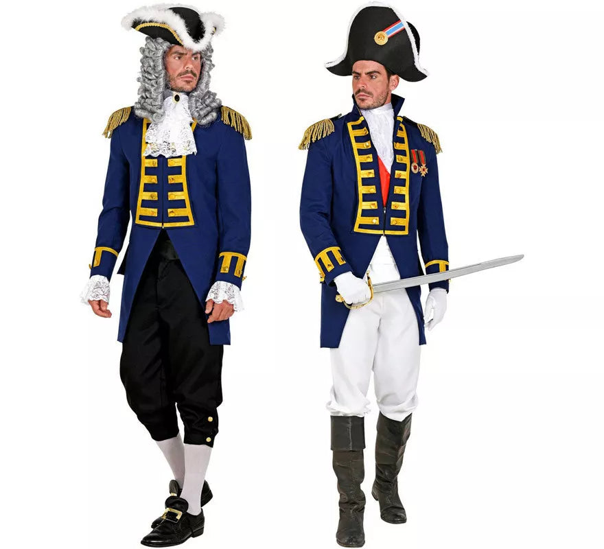 Translation missing: es.Disfraz o Chaqueta de Frac Blue Parade para hombre