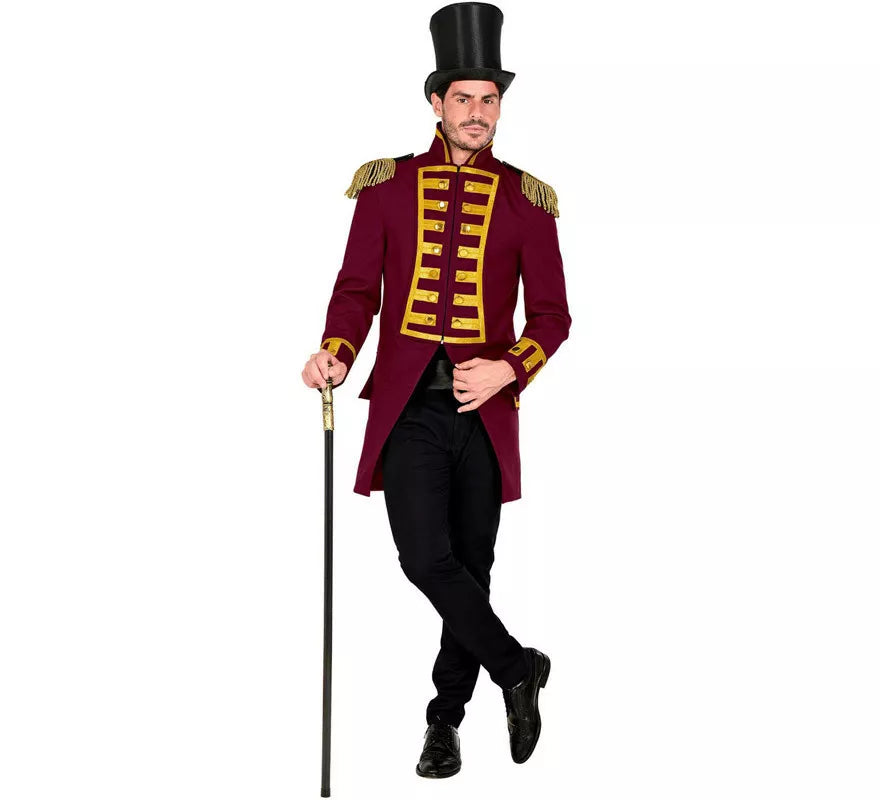 Translation missing: es.Disfraz o Chaqueta de Frac Burgundy Desfile para hombre