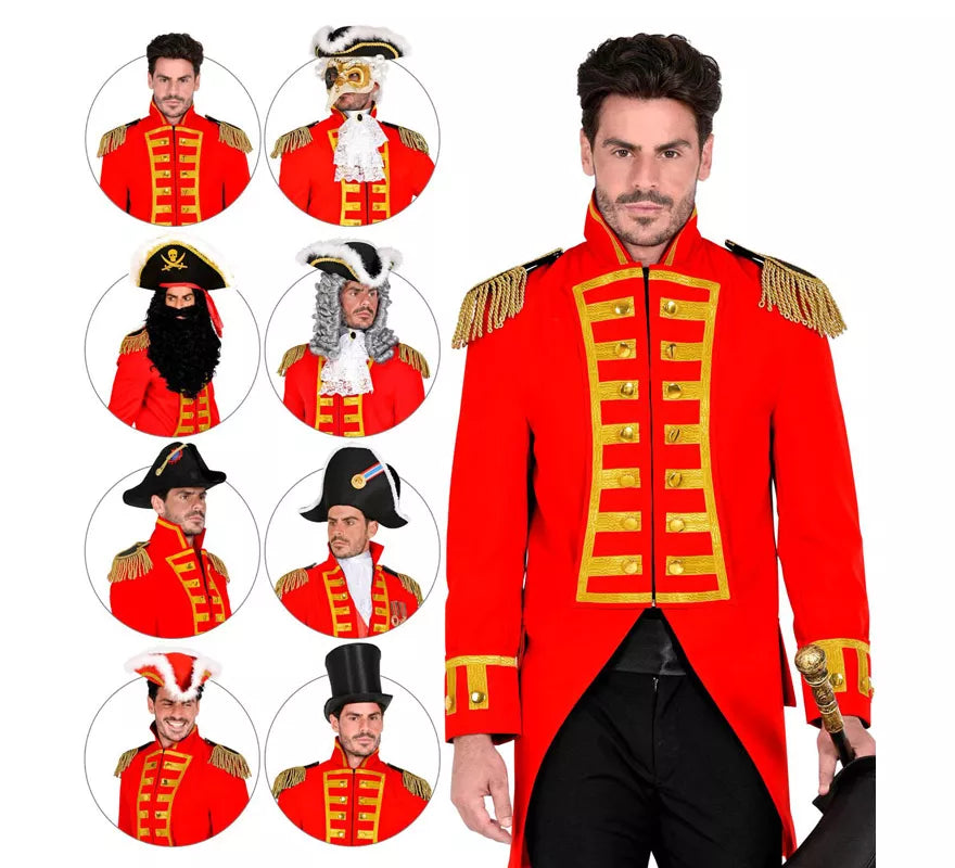 Translation missing: es.Disfraz o Chaqueta de Frac Red Parade para hombre