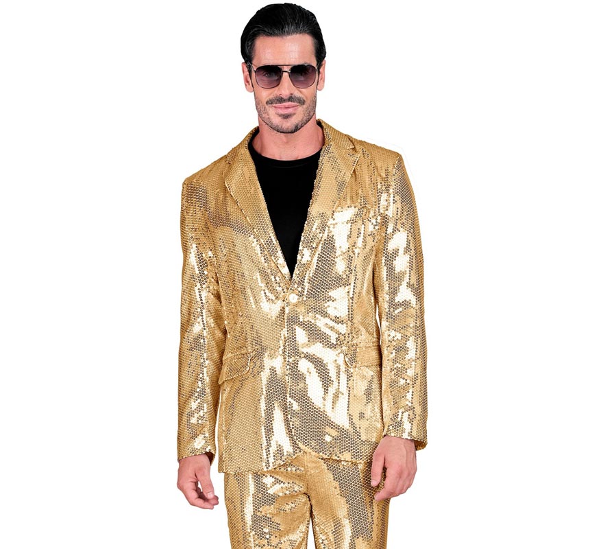 Translation missing: es.Chaqueta de Moda Disco dorada para hombre
