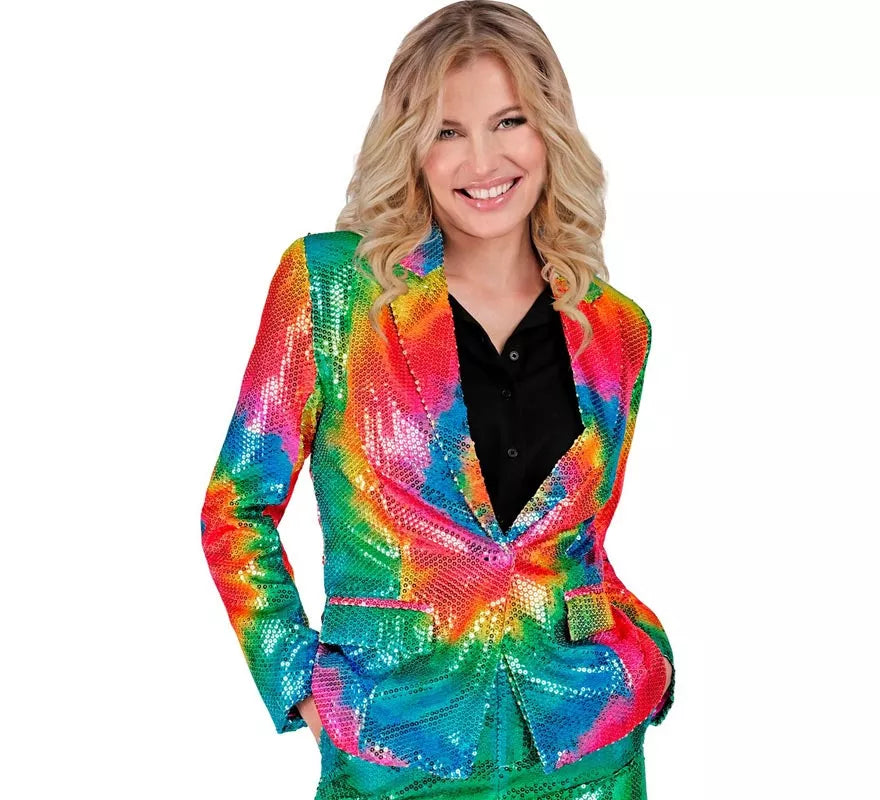 Translation missing: es.Disfraz o Chaqueta de Moda multicolor neón para mujer