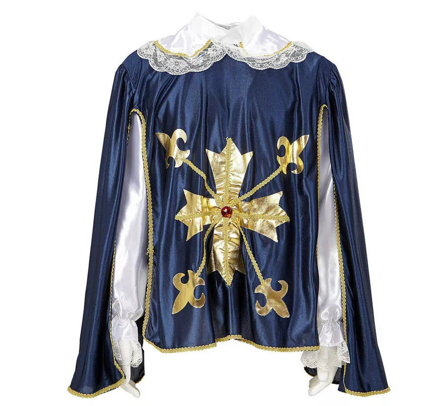 Translation missing: es.Disfraz o Chaqueta de Mosquetero Azul para hombre
