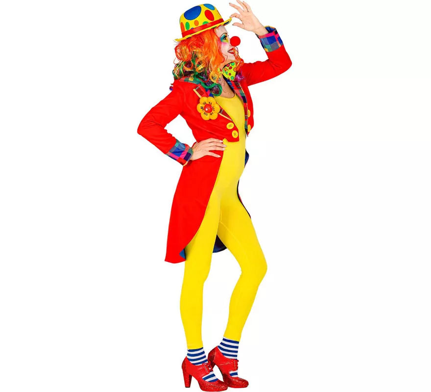 Translation missing: es.Disfraz o Chaqueta de Payaso Rojo y Amarillo para mujer