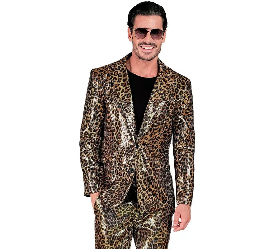 Translation missing: es.Disfraz o Chaqueta Fiesta animal print leopardo clásico para hombre