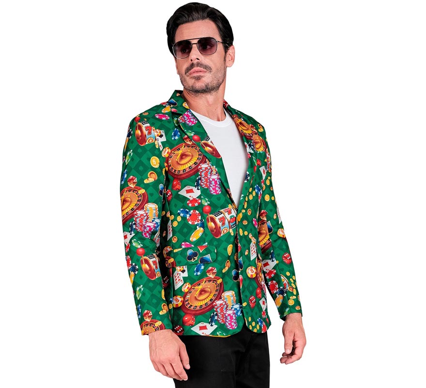 Translation missing: es.Chaqueta Fiesta Casino verde para hombre