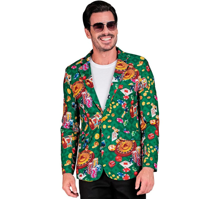 Translation missing: es.Chaqueta Fiesta Casino verde para hombre