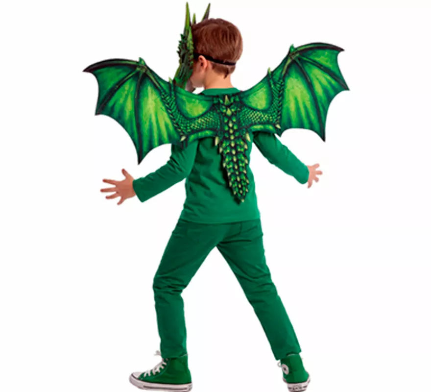 Translation missing: es.Disfraz o Kit de Dragón para niños: Máscara y Alas