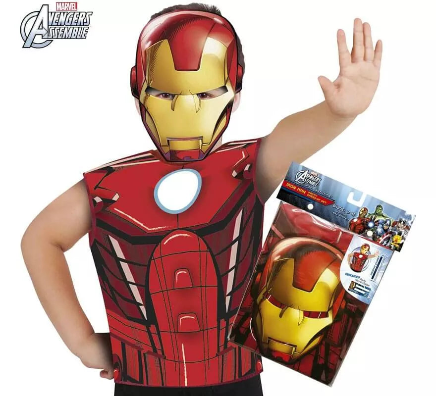 Translation missing: es.Disfraz o Kit de Iron Man para niño: Máscara y Camiseta