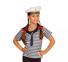 Disfraz o Kit Marinero Clásico a Rayas Infantil: Camiseta y Gorra