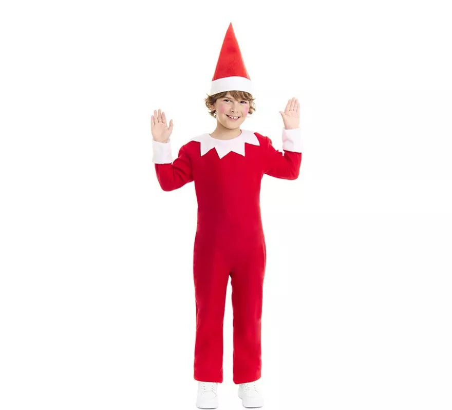 Translation missing: es.Disfraz de Elfo travieso de la Navidad con gorro para niños
