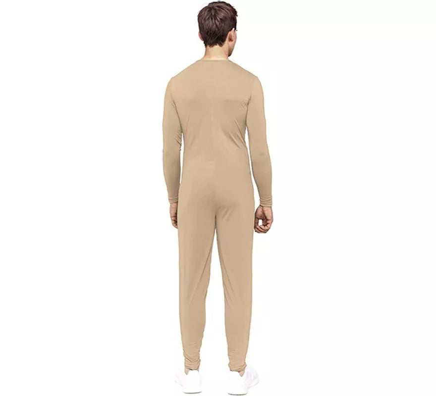 Translation missing: es.Disfraz o Mono beige cierre frontal para adulto