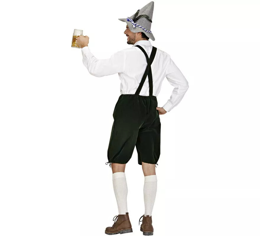 Disfraz o Peto Lederhosen de Bávaro oscuro para hombre