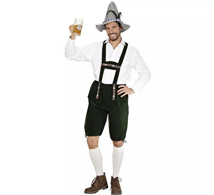 Disfraz o Peto Lederhosen de Bávaro oscuro para hombre