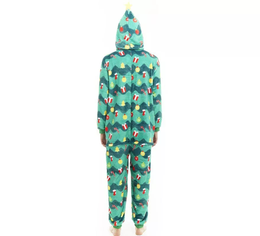 Translation missing: es.Disfraz o Pijama Árbol de Navidad con capucha para adulto