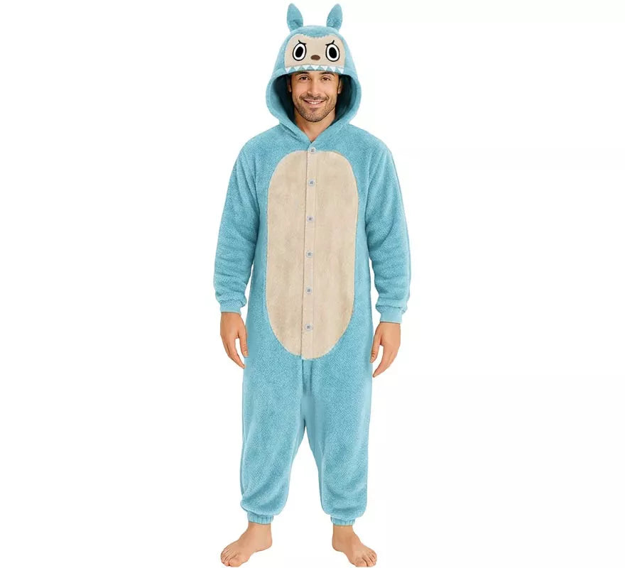 Translation missing: es.Disfraz o Pijama de Monstruo Lulú azul para hombre