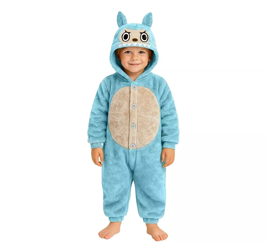Translation missing: es.Disfraz o Pijama de Monstruo Lulú azul para niños